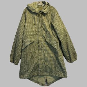 US Military Desert Parka Night Camo Fishtail Hooded With Liner Size Small Selma